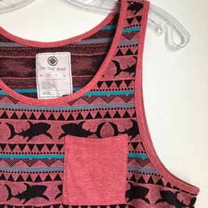On The Byas Shark Print Mens Tank